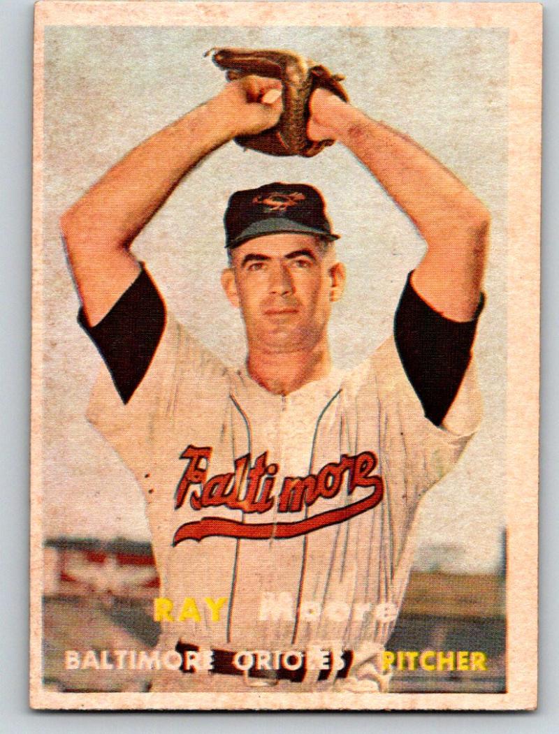 1957 Topps #106 Ray Moore NM Near Mint Baseball Vintage MLB Orioles 03699 Image 1