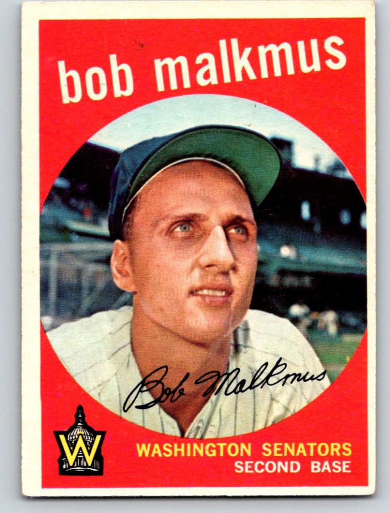 1959 Topps #151 Bobby Malkmus NM-MT Baseball Vintage MLB Senators 03708 Image 1