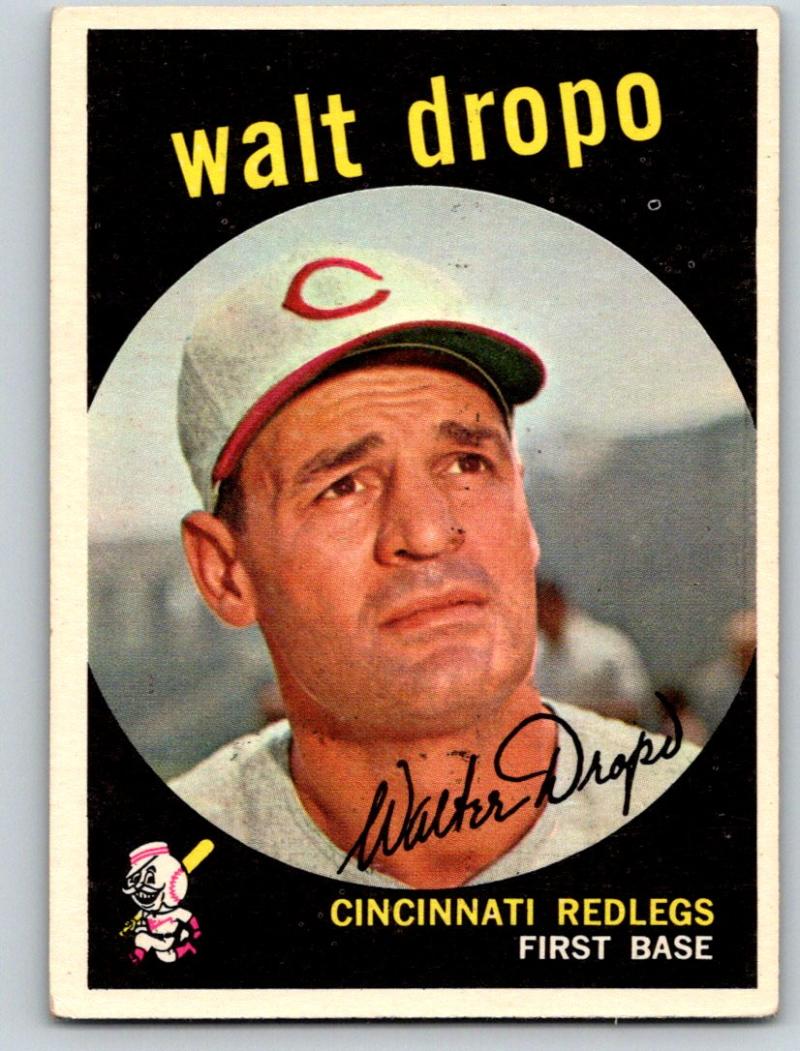 1959 Topps #158 Walt Dropo NM-MT Baseball Vintage MLB Reds 03709 Image 1