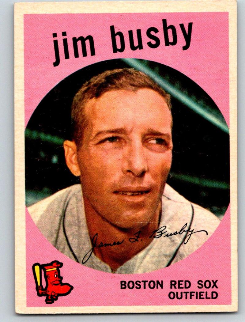 1959 Topps #185 Jim Busby NM-MT Baseball Vintage MLB Red Sox 03710 Image 1