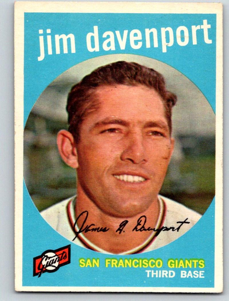 1959 Topps #198 Jim Davenport NM-MT Baseball Vintage MLB Giants 03712