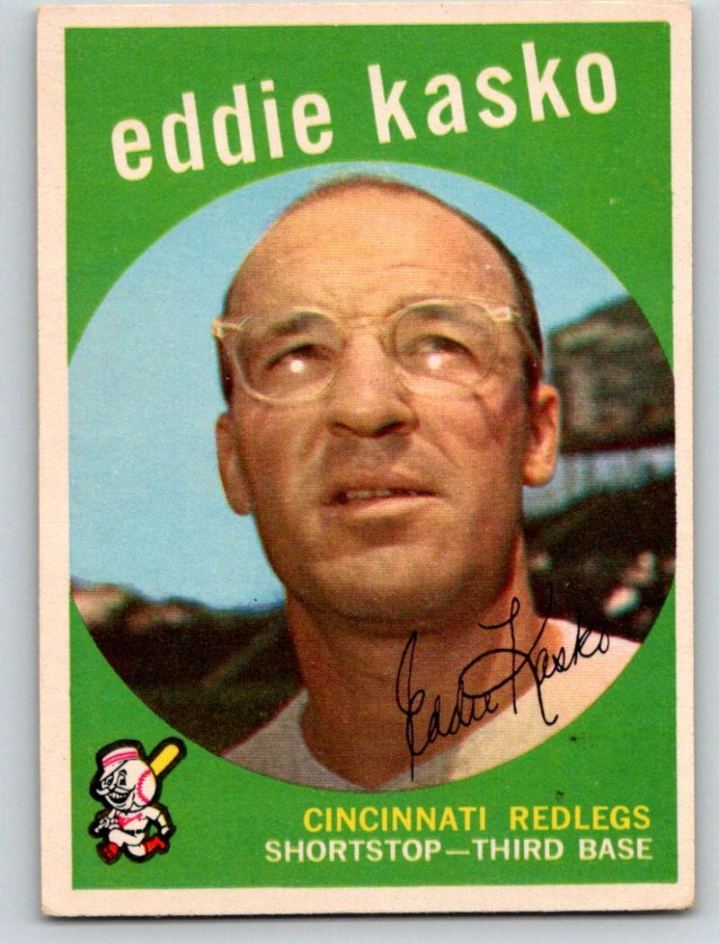 1959 Topps #232 Eddie Kasko NM-MT Baseball Vintage MLB Reds 03714 Image 1