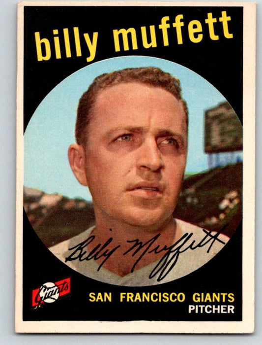 1959 Topps #241 Billy Muffett UER NM-MT Baseball Vintage MLB Giants 03715