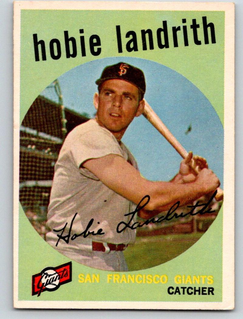 1959 Topps #422 Hobie Landrith NM-MT Baseball Vintage MLB Giants 03720 Image 1