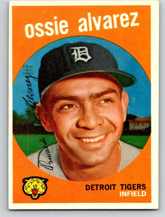 1959 Topps #504 Ossie Alvarez NM-MT Baseball Vintage MLB RC Rookie Tigers 03726