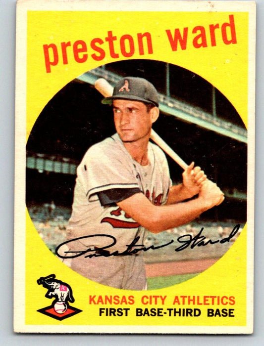 1959 Topps #176 Preston Ward NM Near Mint Baseball Vintage MLB Athletics 03733 Image 1