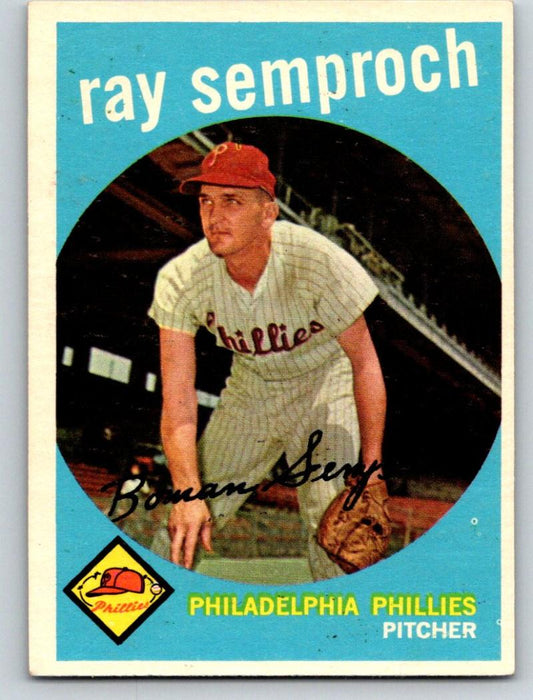 1959 Topps #197 Ray Semproch NM Near Mint Baseball Vintage MLB Phillies 03734