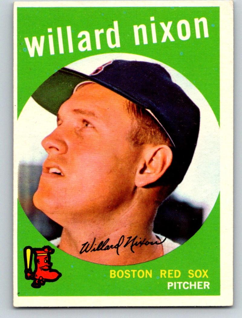 1959 Topps #361 Willard Nixon NM Near Mint Baseball Vintage MLB Red Sox 03740