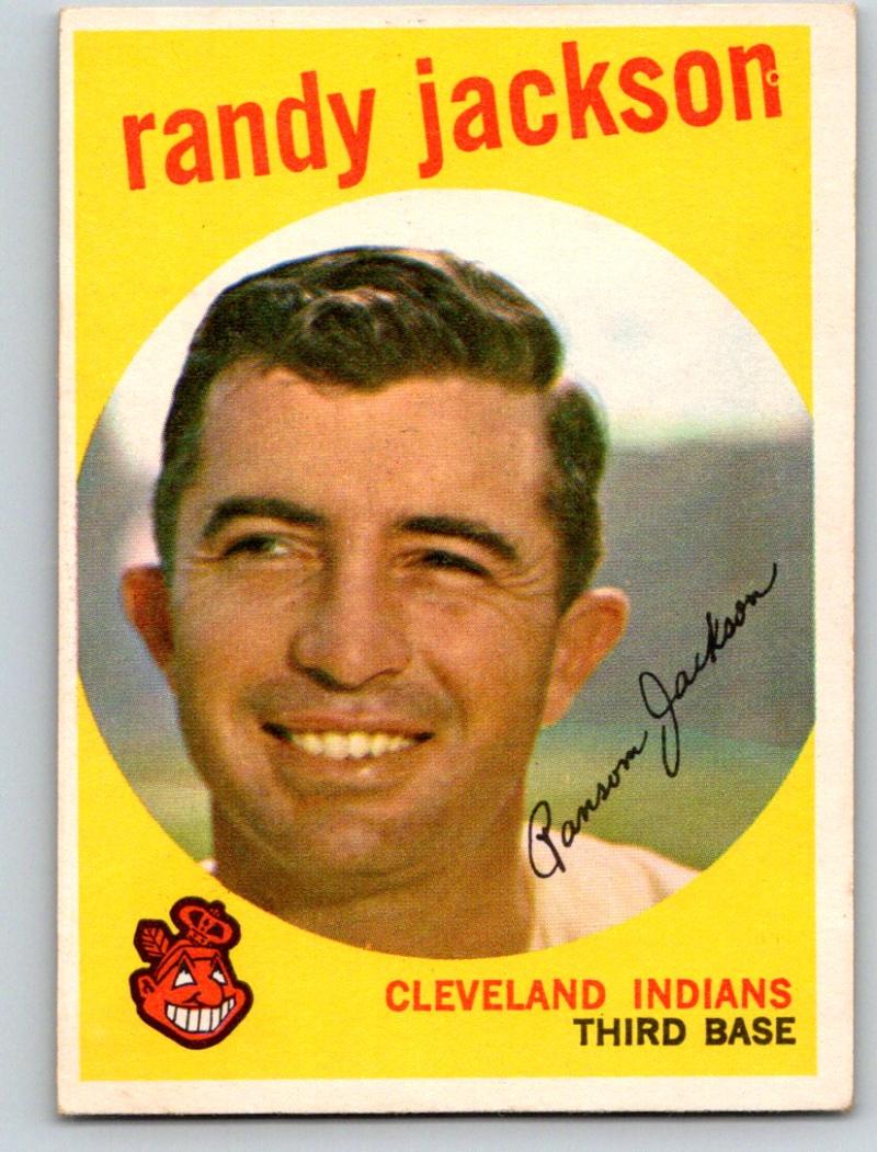 1959 Topps #394 Randy Jackson EX/NM Baseball Vintage MLB Indians 03741 Image 1