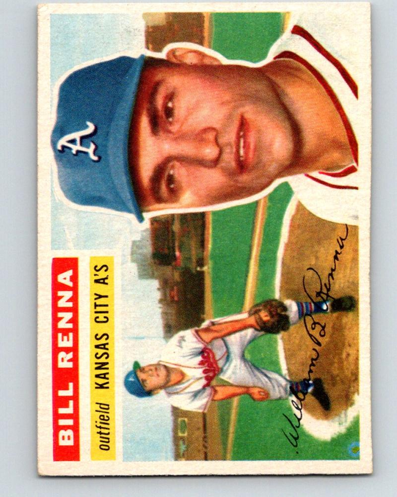 1956 Topps #82 Bill Renna DP NM Near Mint Baseball MLB Vintage Athletics 03745 Image 1