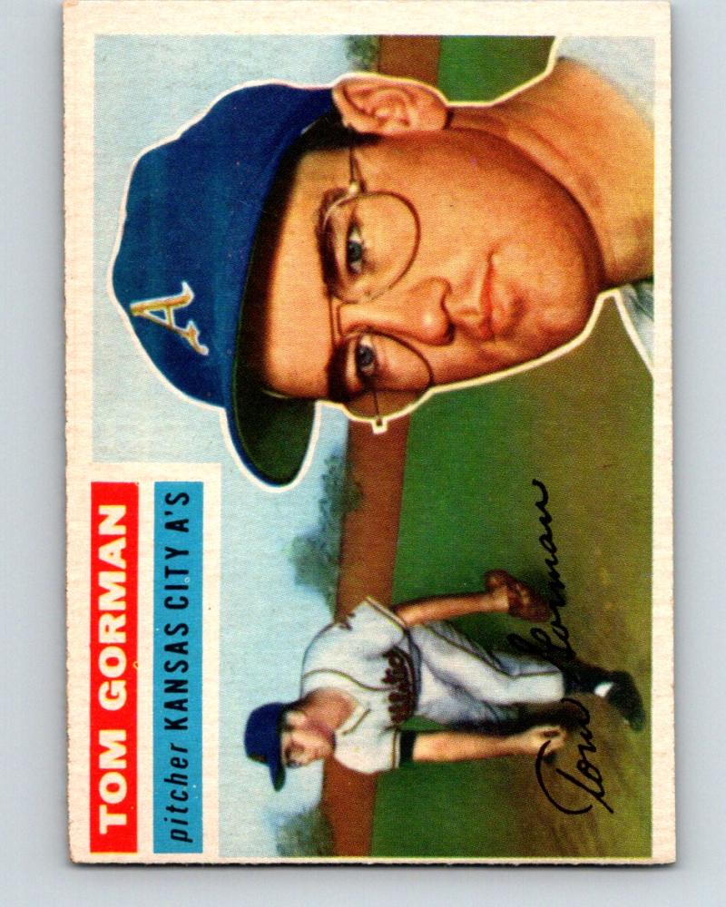 1956 Topps #246 Tom Gorman NM+ Baseball Vintage MLB Athletics 03747 Image 1