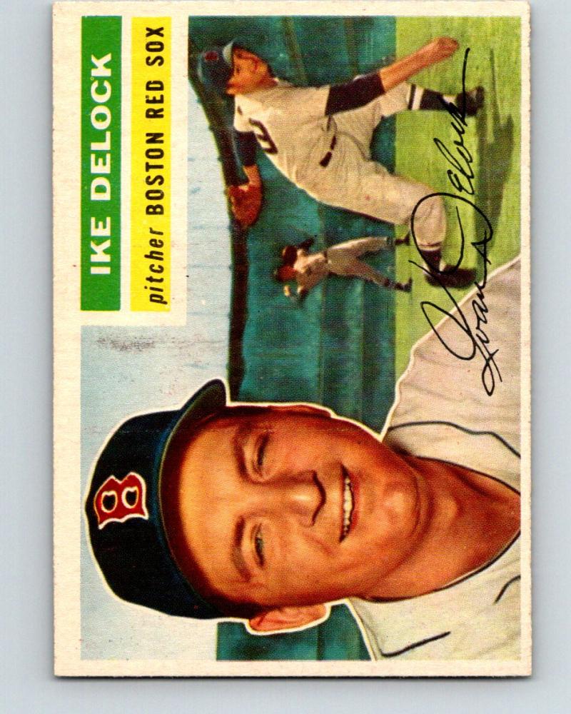 1956 Topps #284 Ike Delock NM Near Mint Baseball Vintage MLB Red Sox 03750 Image 1