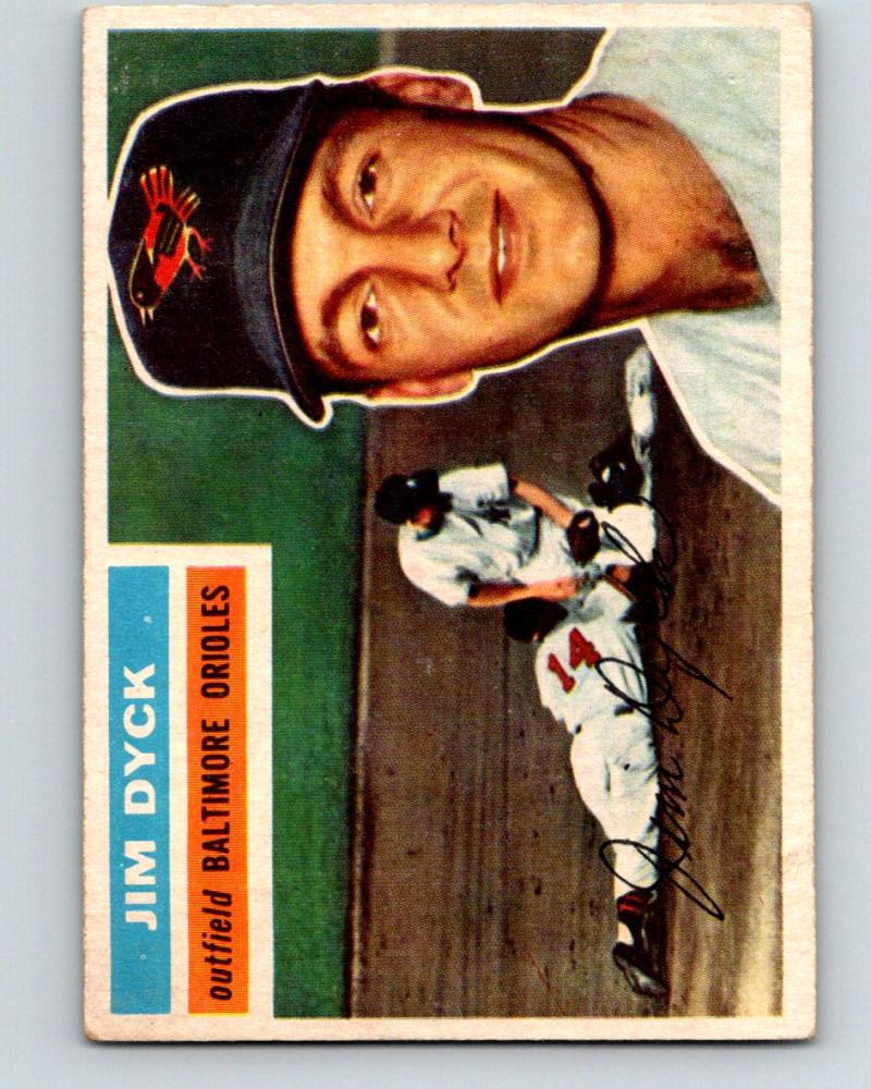 1956 Topps #303 Jim Dyck NM Near Mint Baseball MLB Vintage Orioles 03753 Image 1