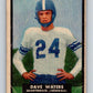 1951 Topps Magic #58 Dave Waters  Football NFL Vintage Card 03759