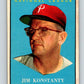 1961 Topps #479 Jim Konstanty NM Near Mint Baseball Vintage MLB Phillies 03765 Image 1