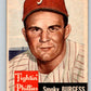 1953 Topps #10 Smoky Burgess Baseball MLB Vintage SP Phillies 03769 Image 1