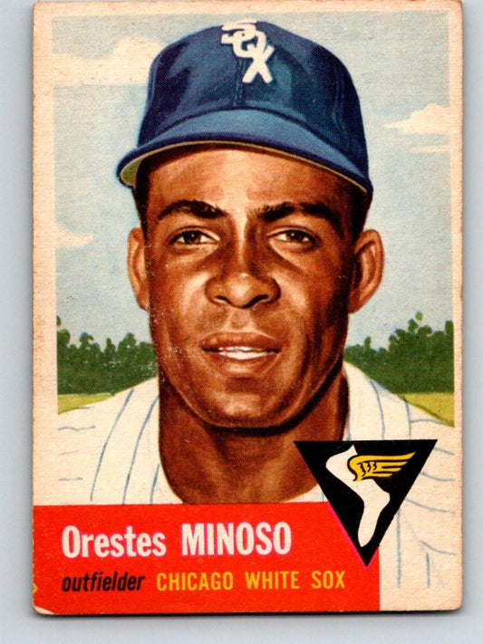 1953 Topps #66 Minnie Minoso UER Vintage Baseball MLB White Sox 03773