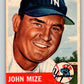 1953 Topps #77 Johnny Mize DP Vintage Baseball MLB Yankees 03774