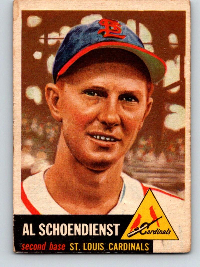 1953 Topps #78 Red Schoendienst Vintage Baseball MLB Cardinals 03775 Image 1