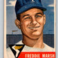 1953 Topps #240 Fred Marsh Vintage Baseball MLB White Sox 03779 Image 1