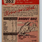 1953 Topps #262 Bob Oldis Vintage Baseball MLB RC Rookie Senators 03781 Image 2