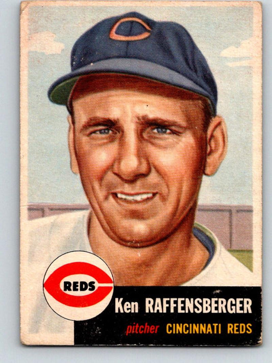 1953 Topps #276 Ken Raffensberger Vintage Baseball MLB Reds 03782