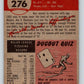 1953 Topps #276 Ken Raffensberger Vintage Baseball MLB Reds 03782