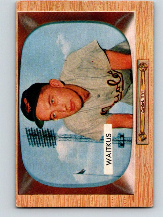 1955 Bowman #4 Eddie Waitkus Vintage Baseball MLB Orioles 03783