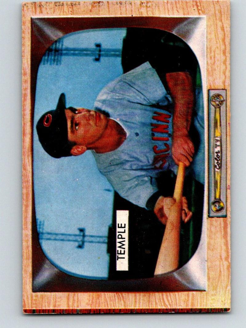 1955 Bowman #31 Johnny Temple Vintage Baseball MLB RC Rookie Reds 03784 Image 1