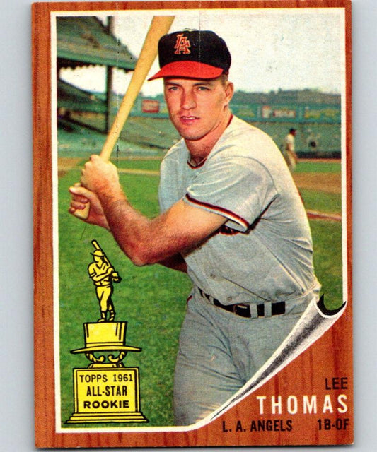 1962 Topps #154 Lee Thomas Vintage Baseball MLB Angels 03788 Image 1