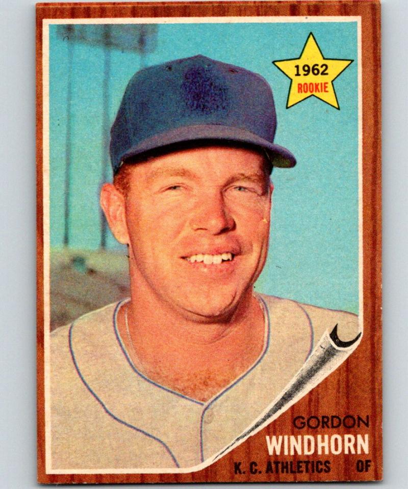 1962 Topps #254 Gordon Windhorn Vintage Baseball MLB RC Rookie Athletics 03794 Image 1