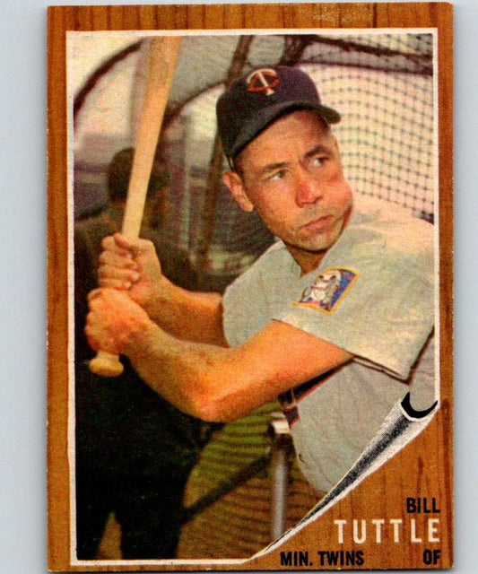 1962 Topps #298 Bill Tuttle Vintage Baseball MLB Twins 03803