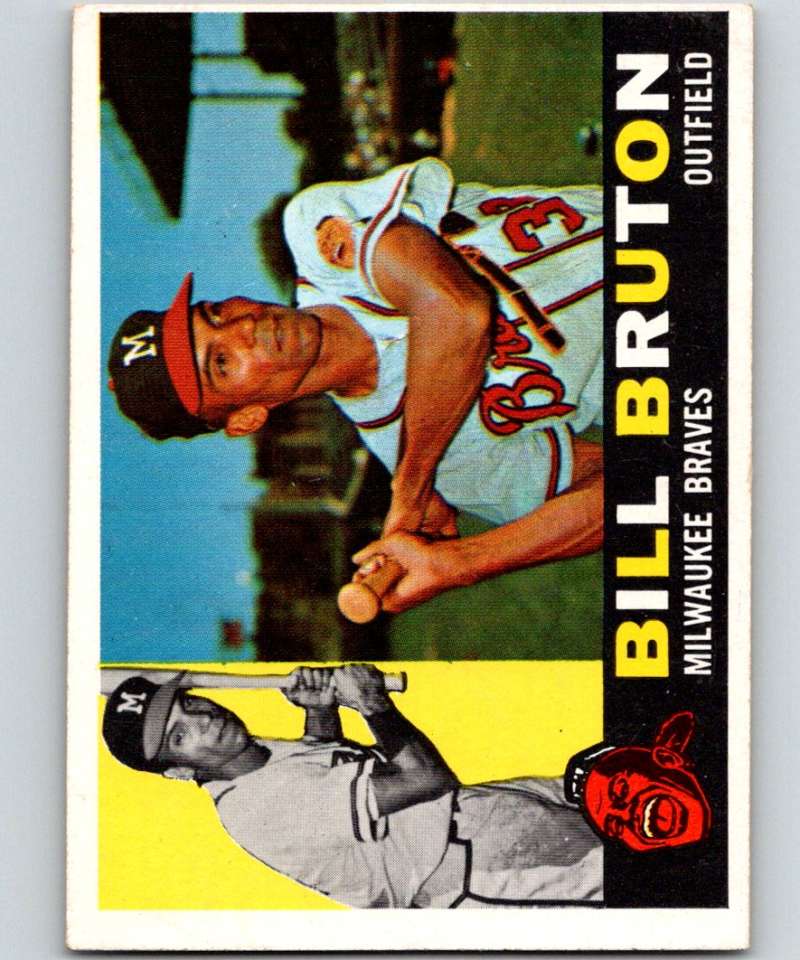 1960 Topps #37 Bill Bruton Braves MLB Baseball 3812