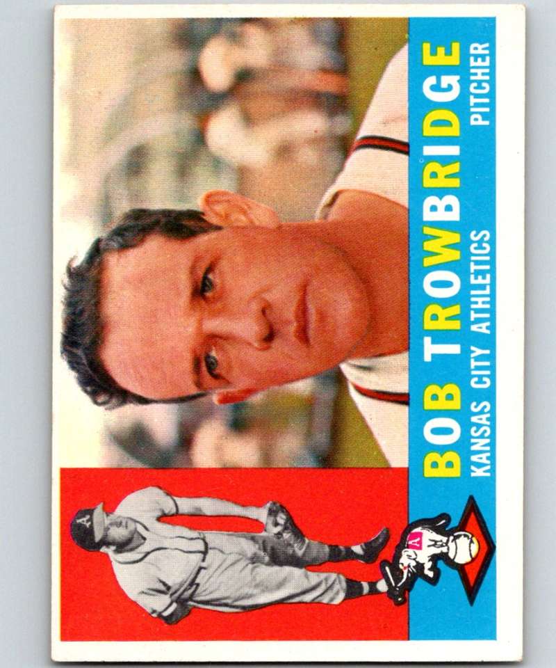 1960 Topps #66 Bob Trowbridge Athletics MLB Baseball 3818 Image 1