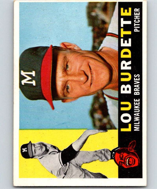 1960 Topps #70 Lew Burdette Braves UER MLB Baseball 3822