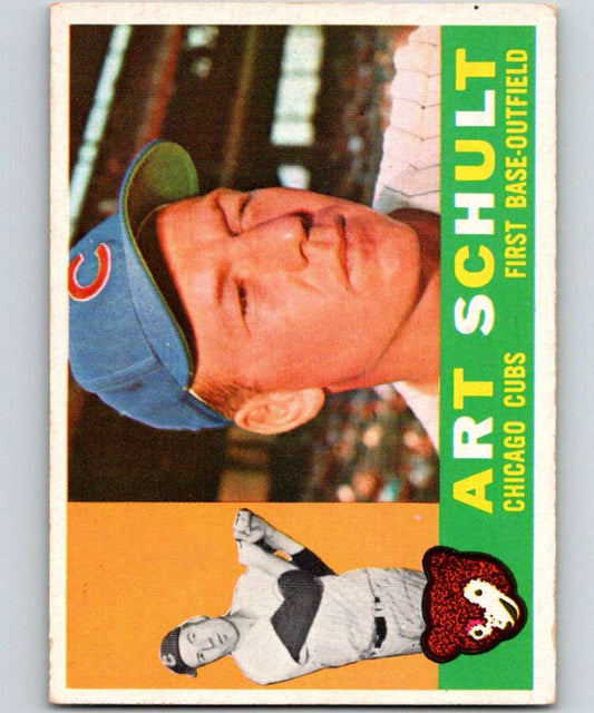 1960 Topps #93 Art Schult Cubs MLB Baseball 3826 Image 1