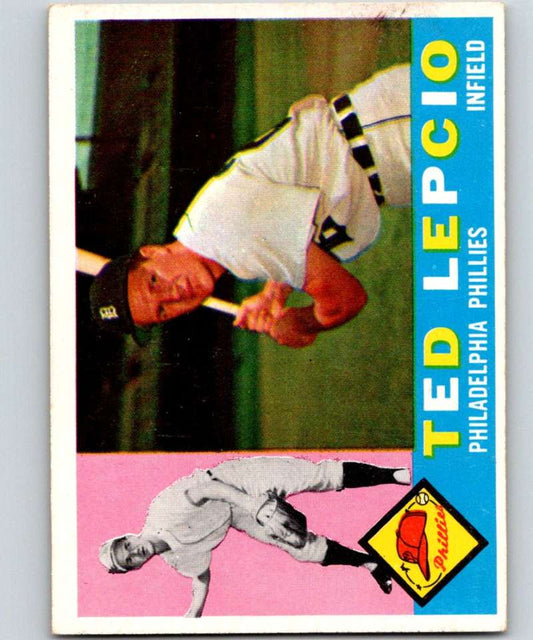 1960 Topps #97 Ted Lepcio Phillies MLB Baseball 3827 Image 1