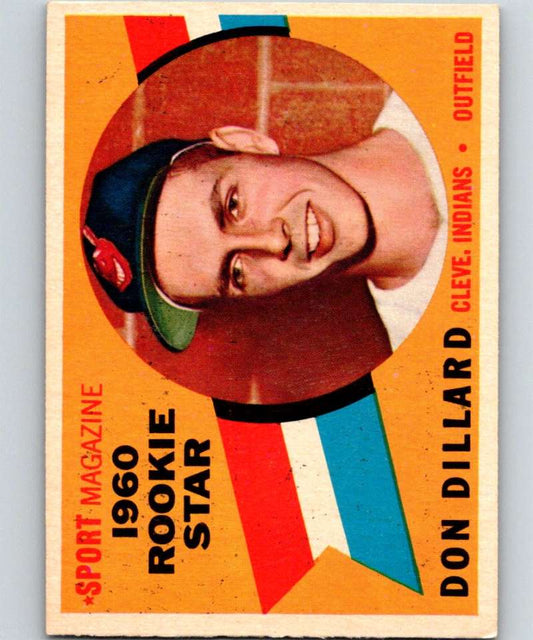 1960 Topps #122 Don Dillard Indians RS MLB Baseball 3834 Image 1