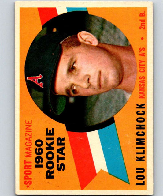 1960 Topps #137 Lou Klimchock RC Rookie Athletics RS MLB Baseball 3838