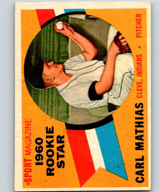 1960 Topps #139 Carl Mathias RC Rookie Indians RS MLB Baseball 3839