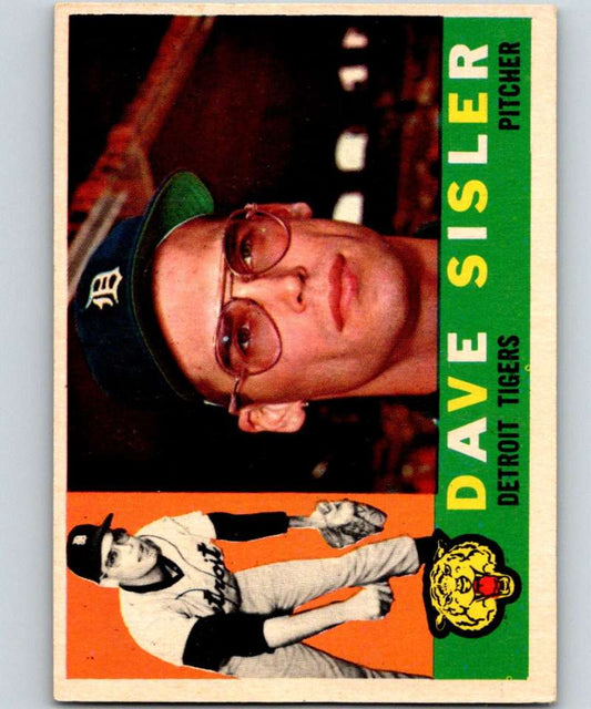 1960 Topps #186 Dave Sisler Tigers MLB Baseball 3851 Image 1