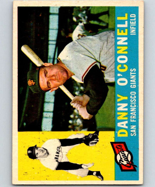 1960 Topps #192 Danny O'Connell Giants MLB Baseball 3853 Image 1