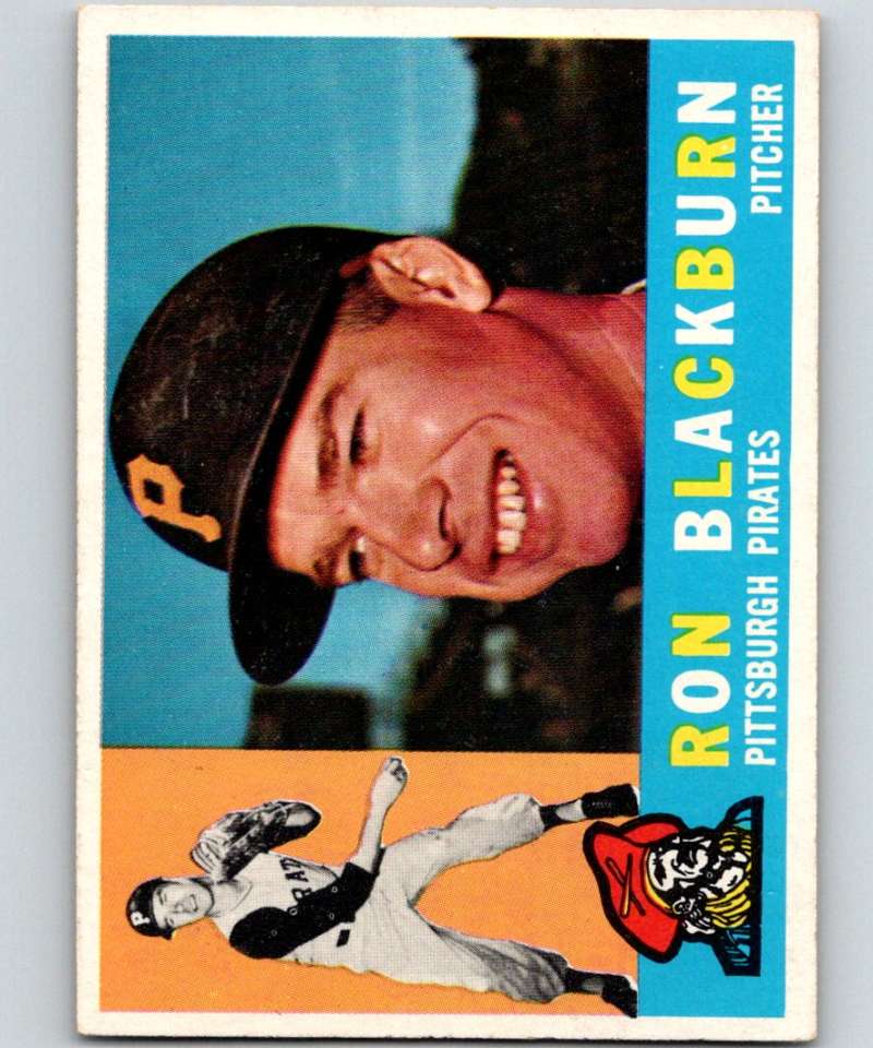 1960 Topps #209 Ron Blackburn Pirates MLB Baseball 3855 Image 1