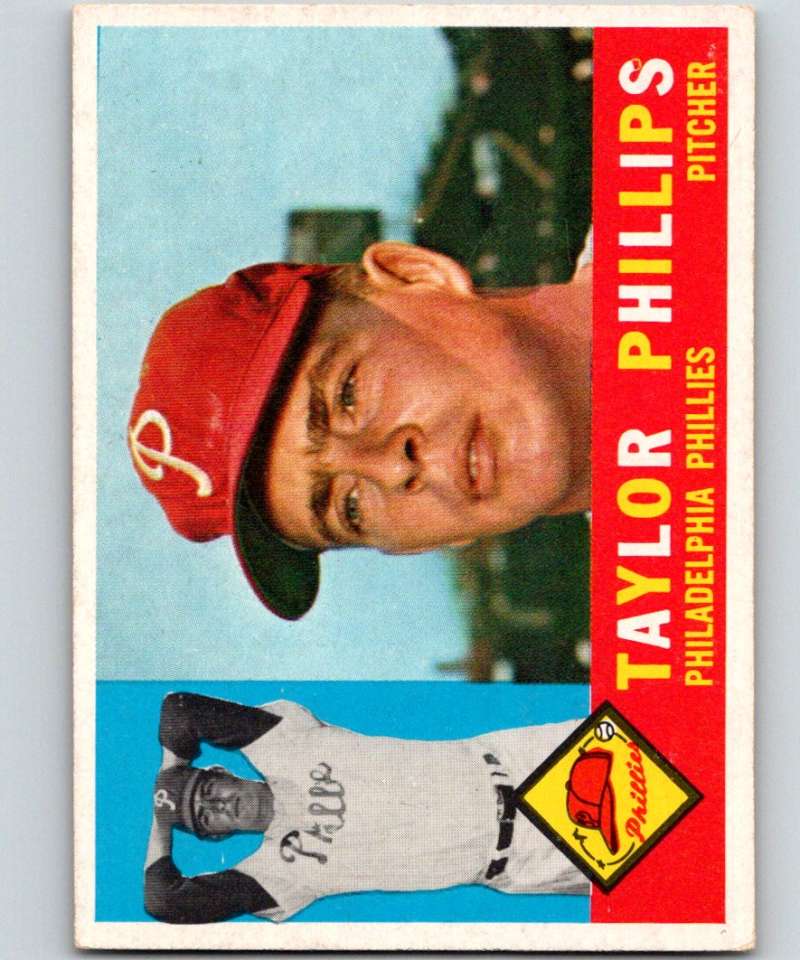 1960 Topps #211 Taylor Phillips Phillies MLB Baseball 3856 Image 1