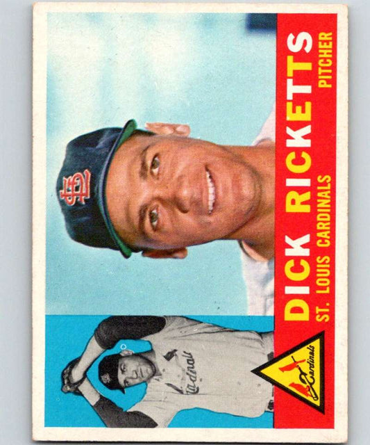 1960 Topps #236 Dick Ricketts Cardinals MLB Baseball 3858 Image 1