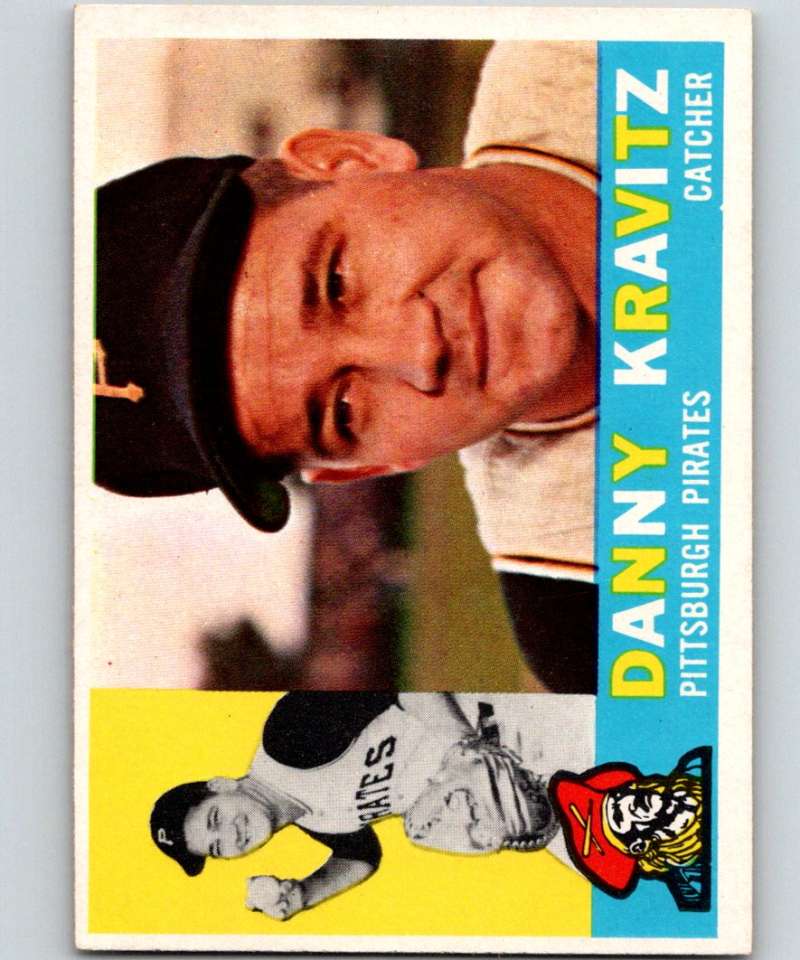 1960 Topps #238 Danny Kravitz Pirates MLB Baseball 3859 Image 1