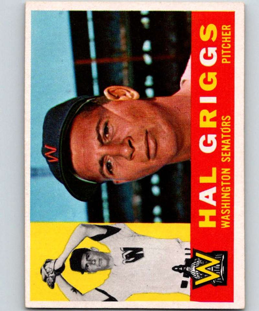 1960 Topps #244 Hal Griggs Senators MLB Baseball 3860 Image 1