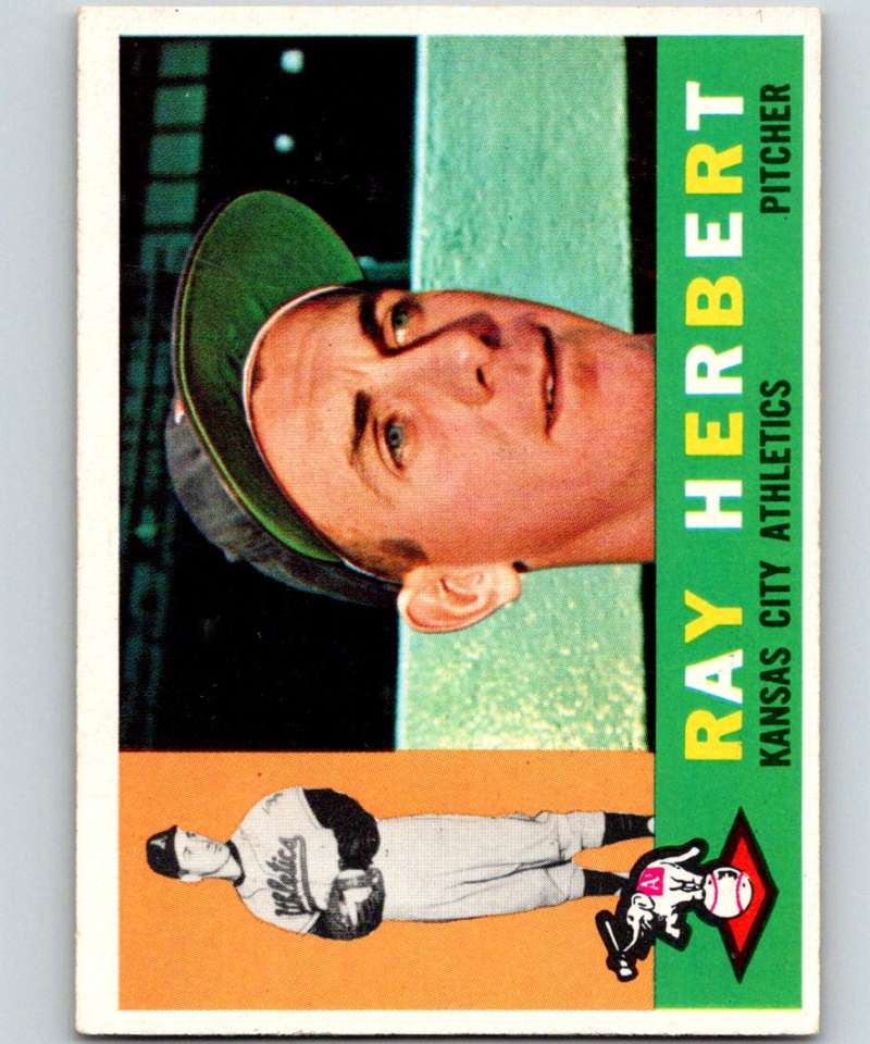 1960 Topps #252 Ray Herbert Athletics MLB Baseball 3863