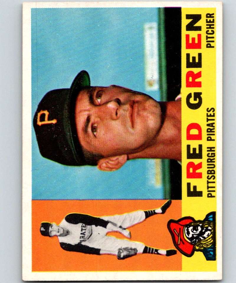 1960 Topps #272 Fred Green RC Rookie Pirates MLB Baseball 3872 Image 1