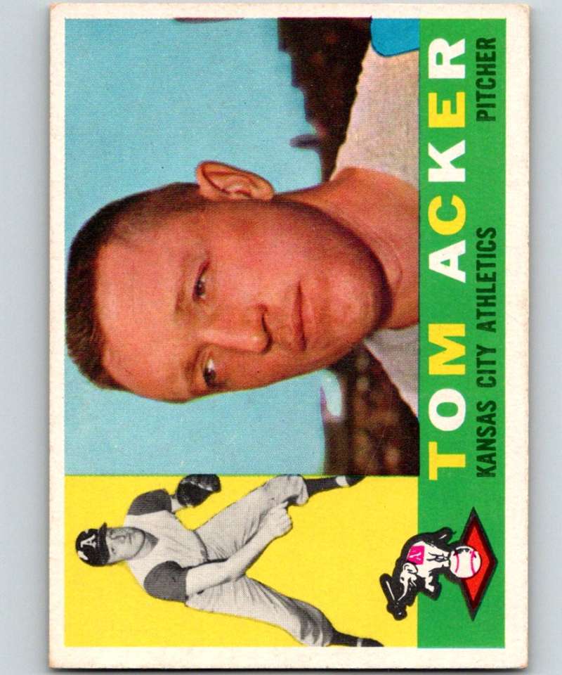 1960 Topps #274 Tom Acker Athletics MLB Baseball 3873 Image 1